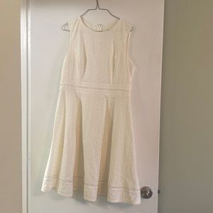 White lace dress casual bridal